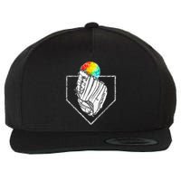 Snow Cone Catch Softball & Baseball Snowcone Wool Snapback Cap