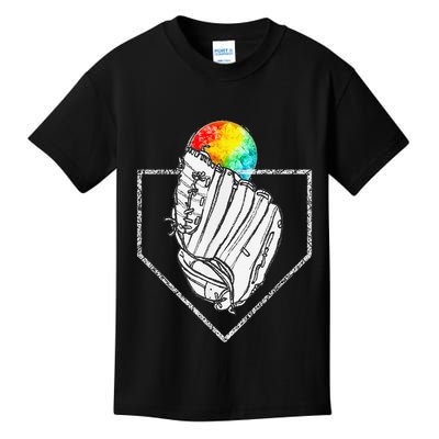 Snow Cone Catch Softball & Baseball Snowcone Kids T-Shirt