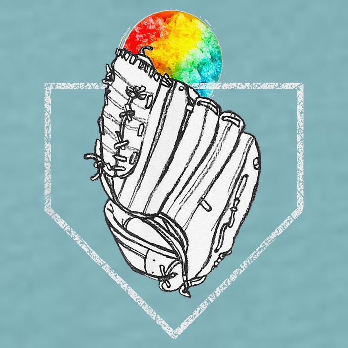 Snow Cone Catch Softball & Baseball Snowcone Sueded Cloud Jersey T-Shirt