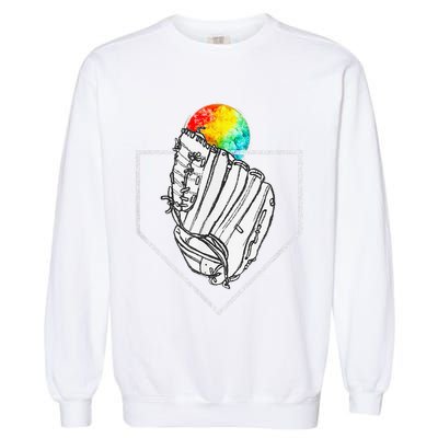 Snow Cone Catch Softball & Baseball Snowcone Garment-Dyed Sweatshirt