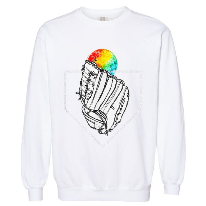 Snow Cone Catch Softball & Baseball Snowcone Garment-Dyed Sweatshirt