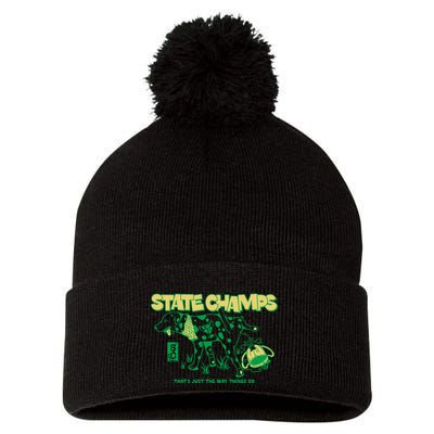 State Champs Doggo ThatS Just The Way Things Go Pom Pom 12in Knit Beanie