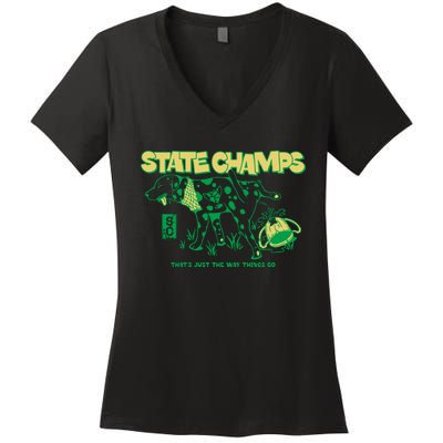 State Champs Doggo ThatS Just The Way Things Go Women's V-Neck T-Shirt