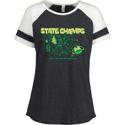 State Champs Doggo ThatS Just The Way Things Go Enza Ladies Jersey Colorblock Tee