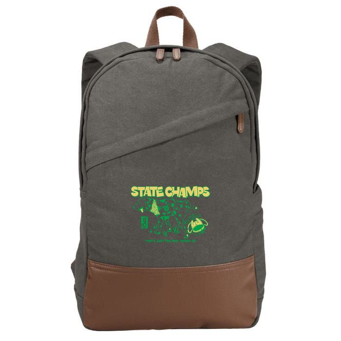 State Champs Doggo ThatS Just The Way Things Go Cotton Canvas Backpack