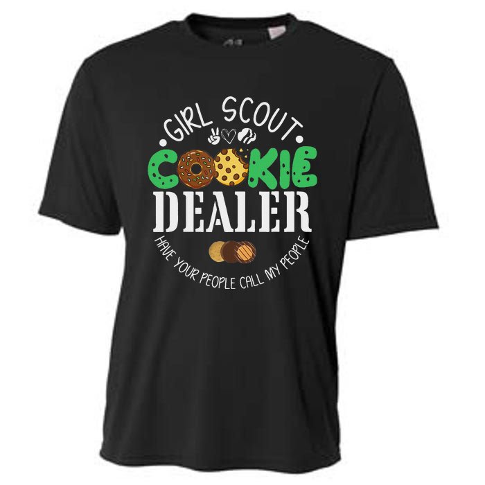 Scout Cookie Dealer Funny Scouting Family Matching Cooling Performance Crew T-Shirt