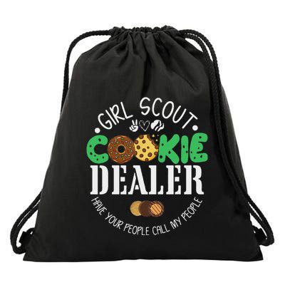 Scout Cookie Dealer Funny Scouting Family Matching Drawstring Bag