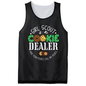 Scout Cookie Dealer Funny Scouting Family Matching Mesh Reversible Basketball Jersey Tank