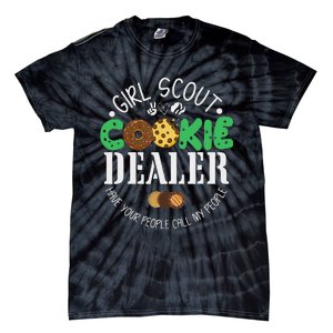 Scout Cookie Dealer Funny Scouting Family Matching Tie-Dye T-Shirt