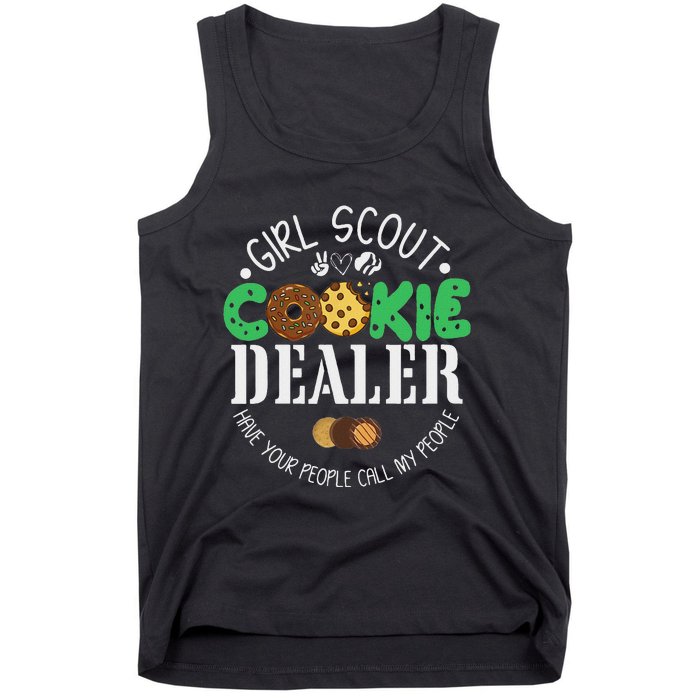 Scout Cookie Dealer Funny Scouting Family Matching Tank Top