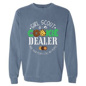 Scout Cookie Dealer Funny Scouting Family Matching Garment-Dyed Sweatshirt