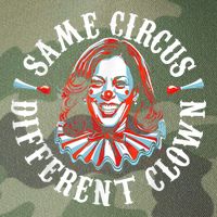 Same Circus Different Clown Anti Kamala Halloween 2024 Legacy Tie Dye Trucker Hat