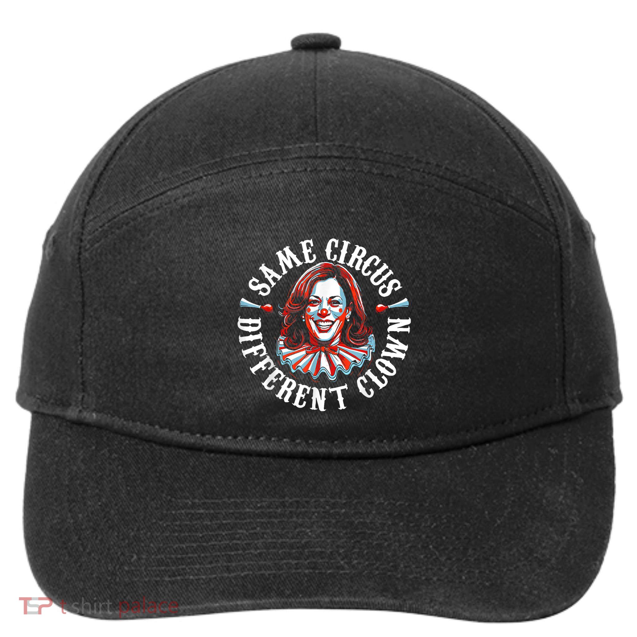 Same Circus Different Clown Anti Kamala Halloween 2024 7-Panel Snapback Hat