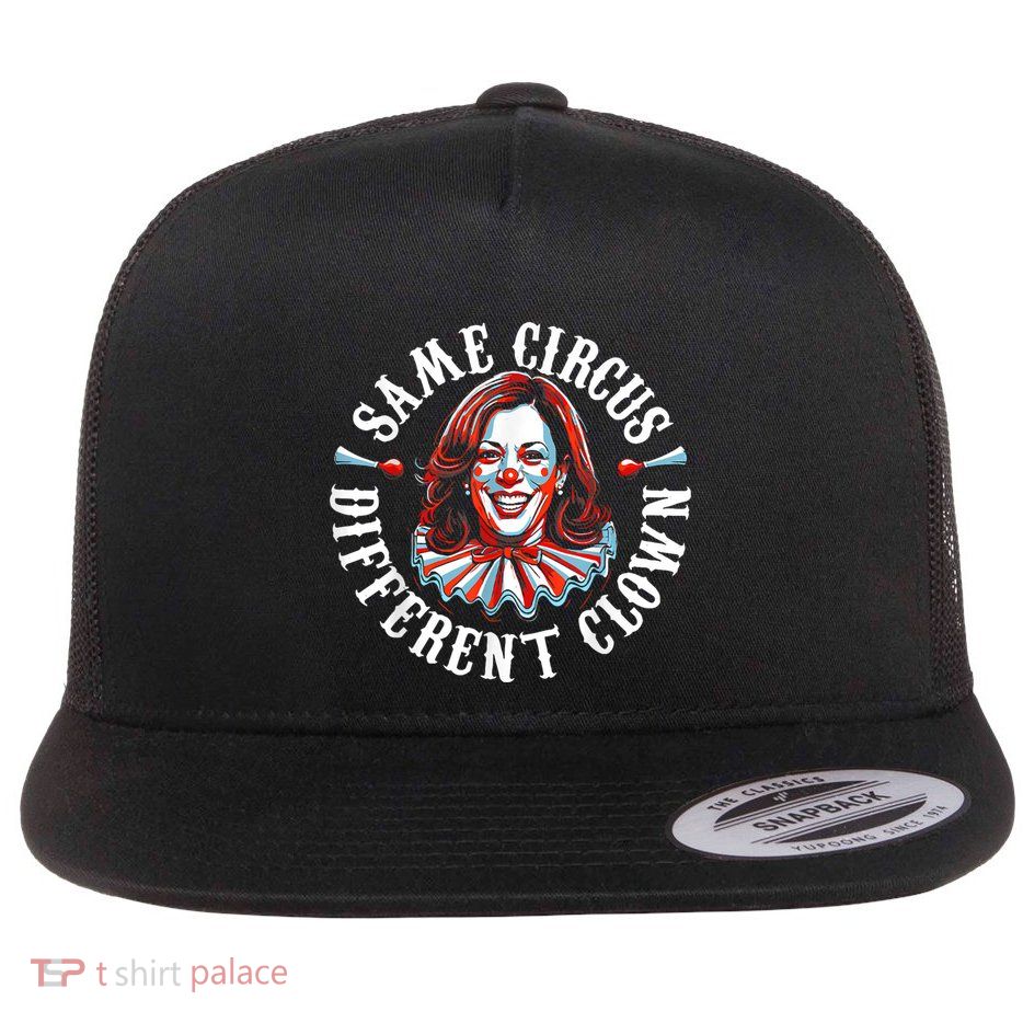 Same Circus Different Clown Anti Kamala Halloween 2024 Flatbill Hat
