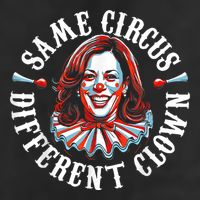 Same Circus Different Clown Anti Kamala Halloween 2024 Large Microfiber Waffle Golf Towel