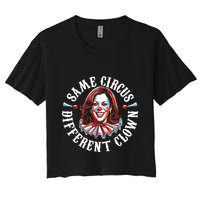 Same Circus Different Clown Anti Kamala Halloween 2024 Crop Top
