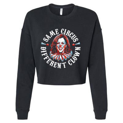 Same Circus Different Clown Anti Kamala Halloween 2024 Cropped Pullover Crew