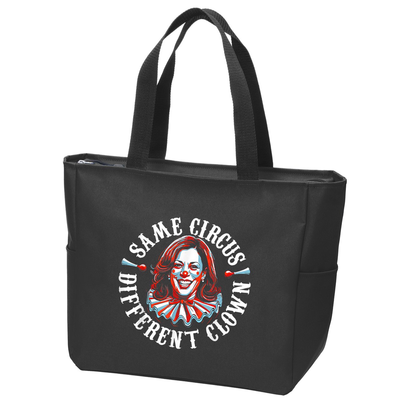 Same Circus Different Clown Anti Kamala Halloween 2024 Zip Tote Bag
