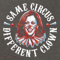 Same Circus Different Clown Anti Kamala Halloween 2024 Cotton Canvas Backpack