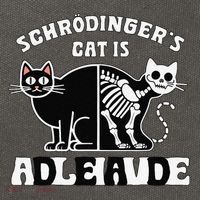 Schrodingers Cat Dead And Alive Quantum Physics Cotton Canvas Backpack