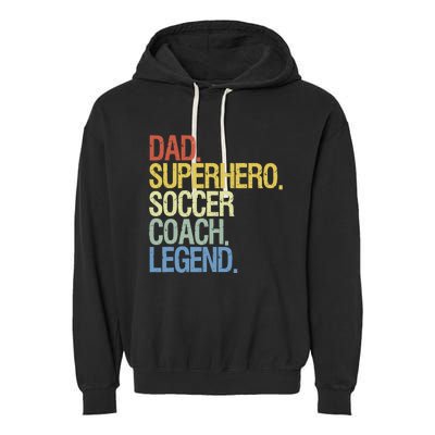 Soccer Coach Dad Garment-Dyed Fleece Hoodie