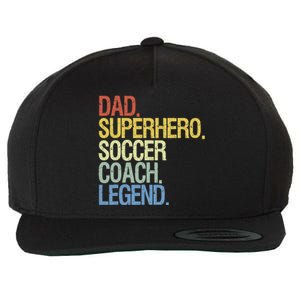 Soccer Coach Dad Wool Snapback Cap