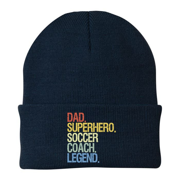 Soccer Coach Dad Knit Cap Winter Beanie