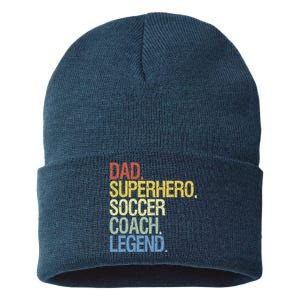 Soccer Coach Dad Sustainable Knit Beanie