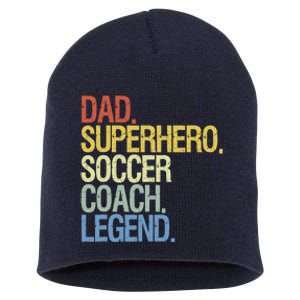 Soccer Coach Dad Short Acrylic Beanie