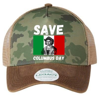Save Columbus Day Italian Pride Legacy Tie Dye Trucker Hat