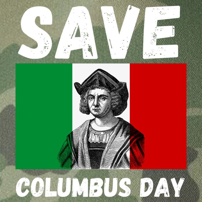 Save Columbus Day Italian Pride Legacy Tie Dye Trucker Hat