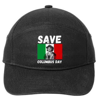 Save Columbus Day Italian Pride 7-Panel Snapback Hat