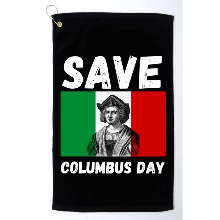 Save Columbus Day Italian Pride Golf Towel