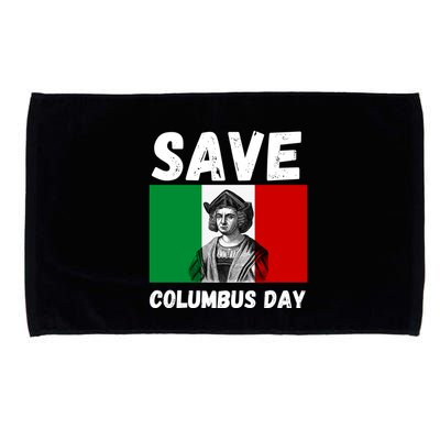 Save Columbus Day Italian Pride Microfiber Hand Towel