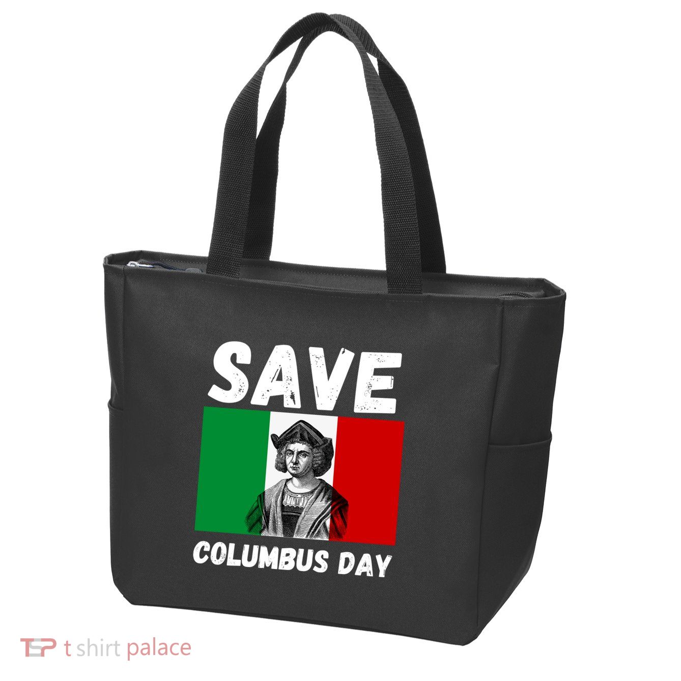 Save Columbus Day Italian Pride Zip Tote Bag