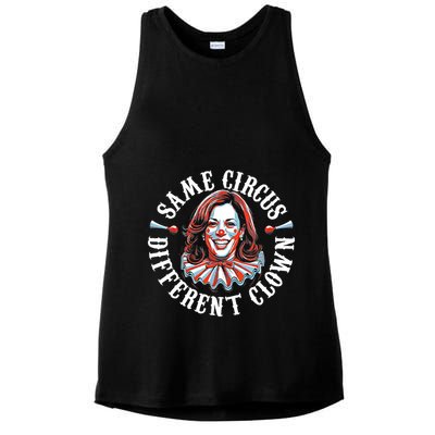 Same Circus Different Clown Funny Kamala Harris Clown Ladies PosiCharge Tri-Blend Wicking Tank