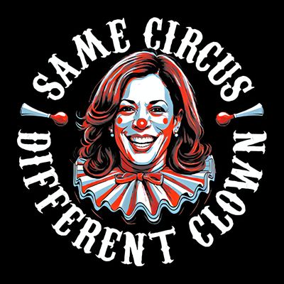 Same Circus Different Clown Funny Kamala Harris Clown T-Shirt