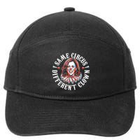 Same Circus Different Clown Funny Kamala Harris Clown 7-Panel Snapback Hat