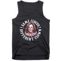 Same Circus Different Clown Funny Kamala Harris Clown Tank Top