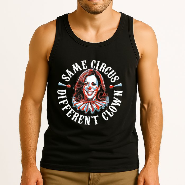 Same Circus Different Clown Funny Kamala Harris Clown Tank Top