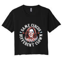 Same Circus Different Clown Funny Kamala Harris Clown Crop Top
