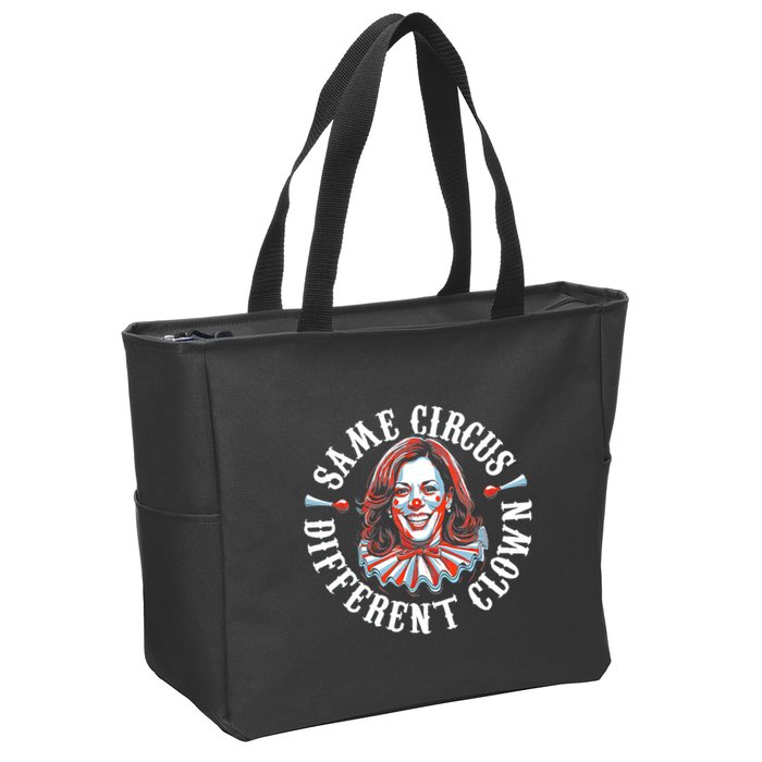 Same Circus Different Clown Funny Kamala Harris Clown Zip Tote Bag