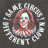 Same Circus Different Clown Funny Kamala Harris Clown Vector Backpack