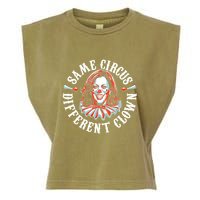 Same Circus Different Clown Funny Kamala Harris Clown Garment-Dyed Women's Muscle Tee