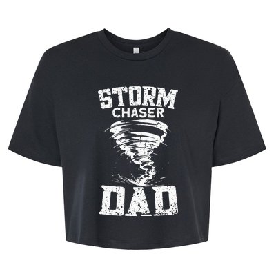 Storm Chaser Dad Bella+Canvas Jersey Crop Tee