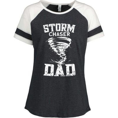 Storm Chaser Dad Enza Ladies Jersey Colorblock Tee