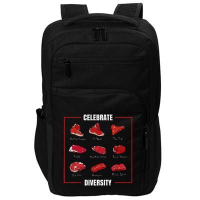 Steak Celebrate Diversity Types Of Steak Lovers Impact Tech Backpack