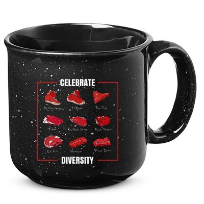 Steak Celebrate Diversity Types Of Steak Lovers 15oz Campfire Ceramic Mug