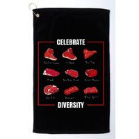 Steak Celebrate Diversity Types Of Steak Lovers Golf Towel