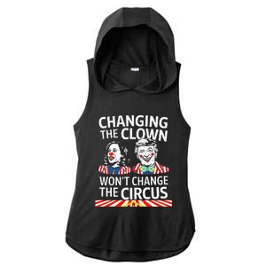 Same Circus Different Clown Political Kamala And Trump Ladies PosiCharge Tri-Blend Wicking Draft Hoodie Tank